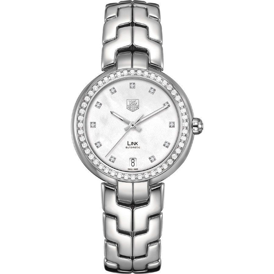 Tag Heuer Women&#39;s WAT2314.BA0956 Link Diamond Automatic Stainless Steel Watch