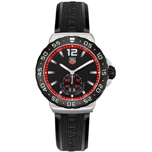 Tag Heuer Men&#39;s WAU1114.FT6024 Formula 1 Black Rubber Watch