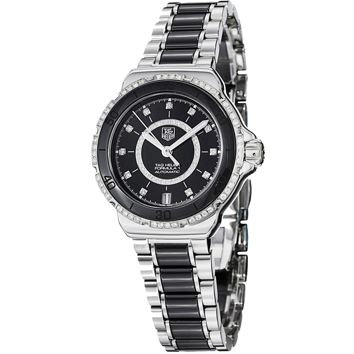 Tag Heuer Women&#39;s WAU2212.BA0859 Formula 1 Diamond Automatic Two-Tone Stainless Steel and ceramic Watch