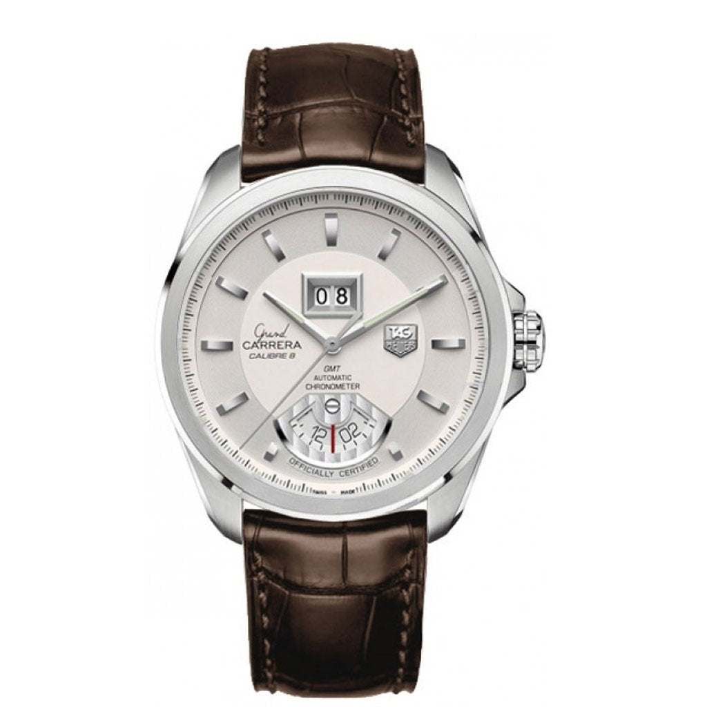 Tag Heuer Men&#39;s WAV5112.FC6231 Grand Carrera Automatic Brown Leather Watch