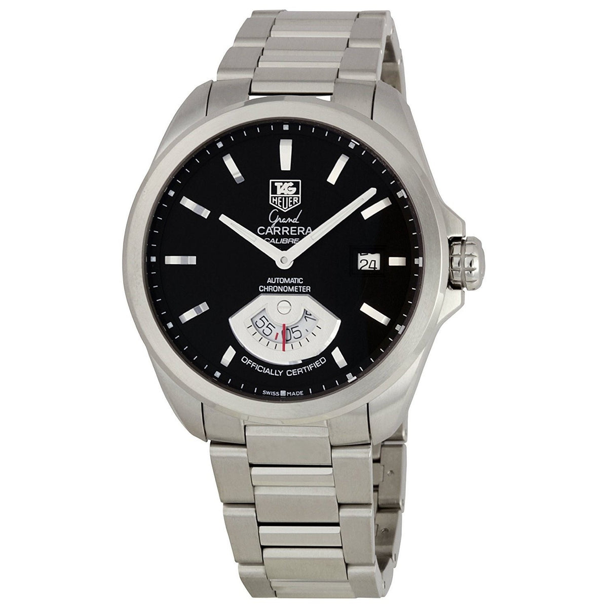 Tag Heuer Men&#39;s WAV511A.BA0900 Grand Carrera GMT ChronoMeter Automatic Stainless Steel Watch