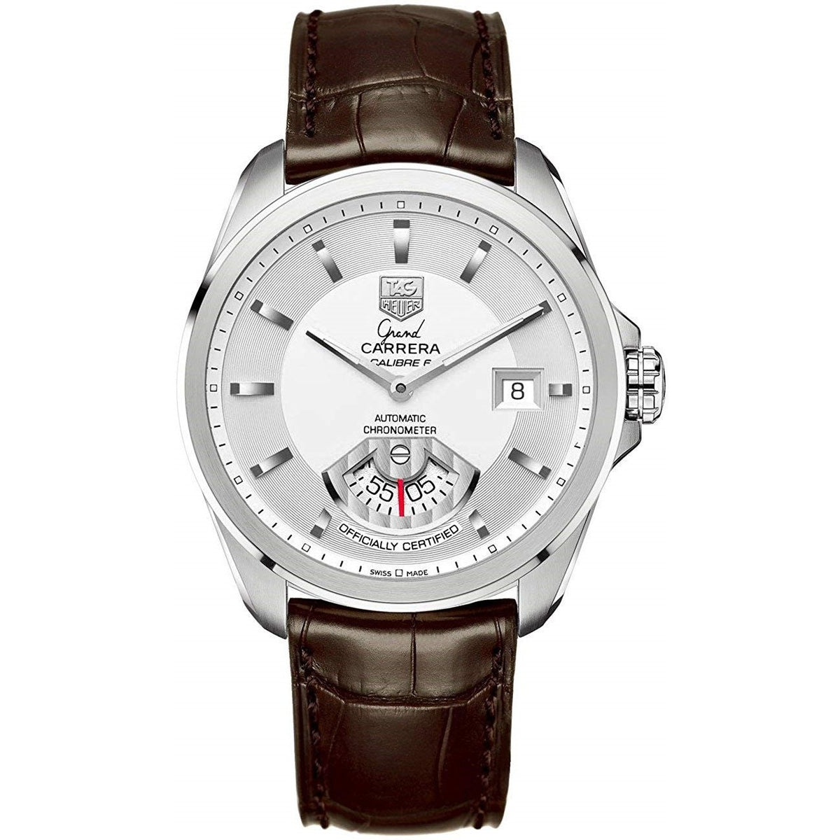 Tag Heuer Men&#39;s WAV511B.FC6230 Grand Carrera Brown Leather Watch