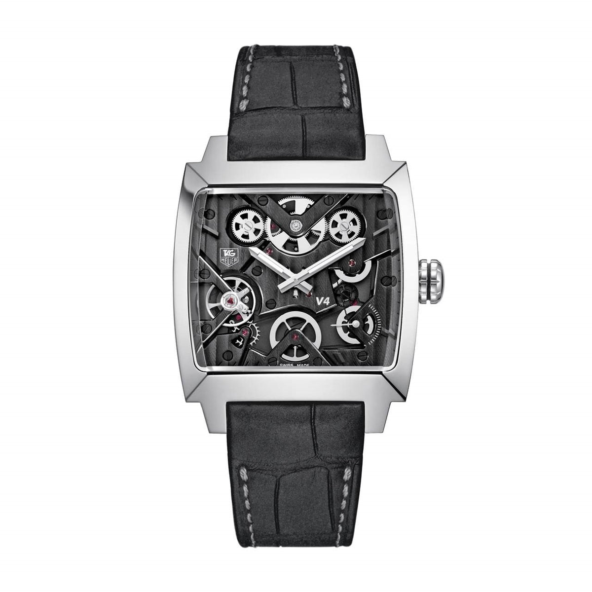 Tag Heuer Men&#39;s WAW2080.FC6288 Monaco Limited Edition Automatic Anthracite Alligator leather Watch