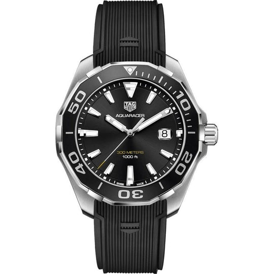Tag Heuer Men's WAY101A.FT6141 Aquaracer Black Rubber Watch