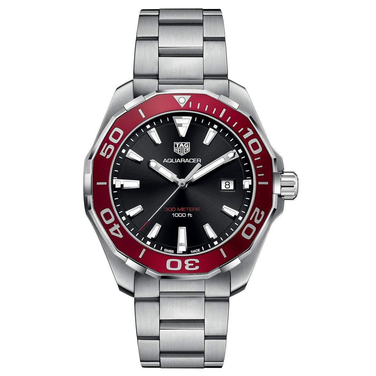 Tag Heuer Men&#39;s WAY101B.BA0746 Aquaracer Stainless Steel Watch