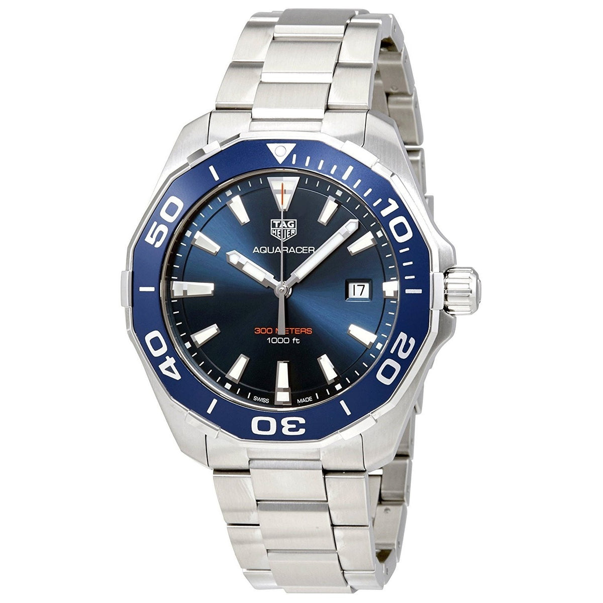 Tag Heuer Men&#39;s WAY101C.BA0746 Aquaracer Stainless Steel Watch