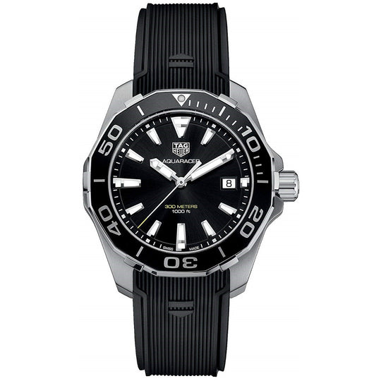 Tag Heuer Men's WAY111A.FT6151 Aquaracer Black Rubber Watch