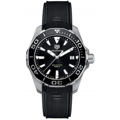 Tag Heuer Men's WAY111A.FT6151 Aquaracer Black Rubber Watch