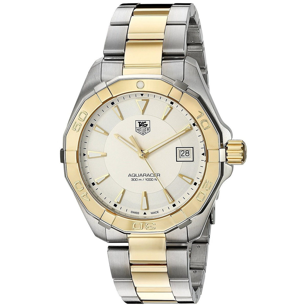 Tag Heuer Men&#39;s WAY1120.BB0930 Aquaracer Two-Tone Stainless Steel Watch