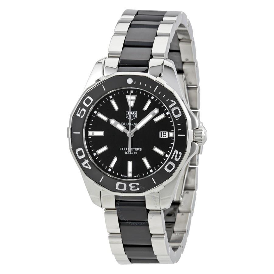 Tag Heuer Women&#39;s WAY131A.BA0913 Aquaracer Two-Tone Stainless steel and Ceramic Watch