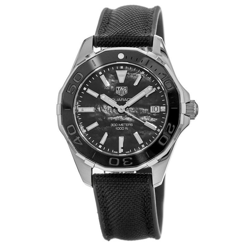 Tag Heuer Women&#39;s WAY131K.FT6092 Aquaracer Black Fabric Watch
