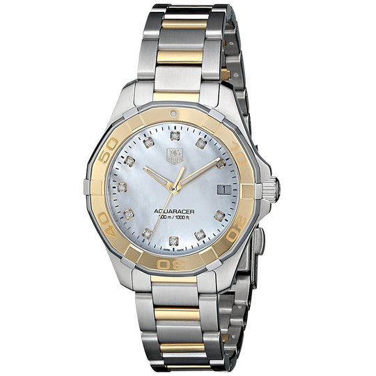 Tag Heuer Women's WAY1351.BD0917 Aquaracer Diamond Two-Tone Stainless Steel Watch