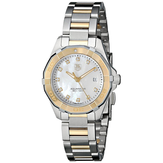 Tag Heuer Women's WAY1451.BD0922 Aquaracer Diamond Two-Tone Stainless Steel Watch