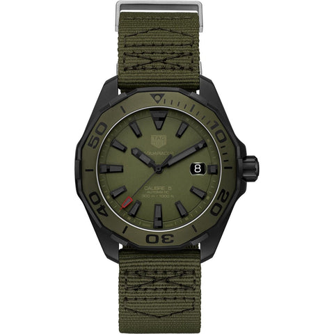 Tag Heuer Men's WAY208E.FC8222 Aquaracer Green Fabric Watch