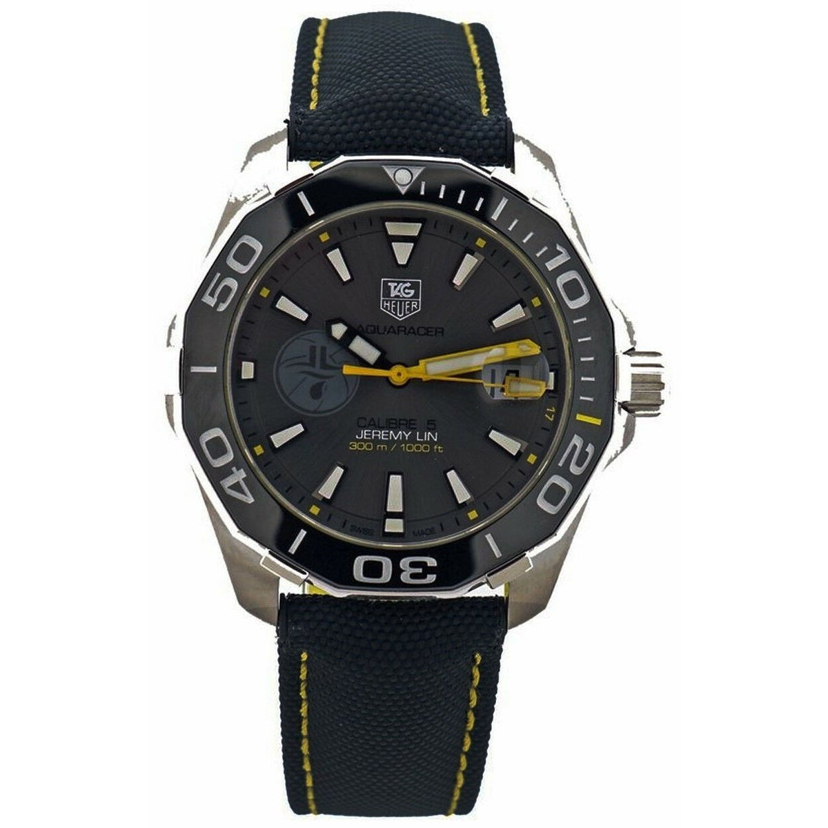Tag Heuer Men&#39;s WAY211F.FC6362 Aquaracer Black Nylon Watch