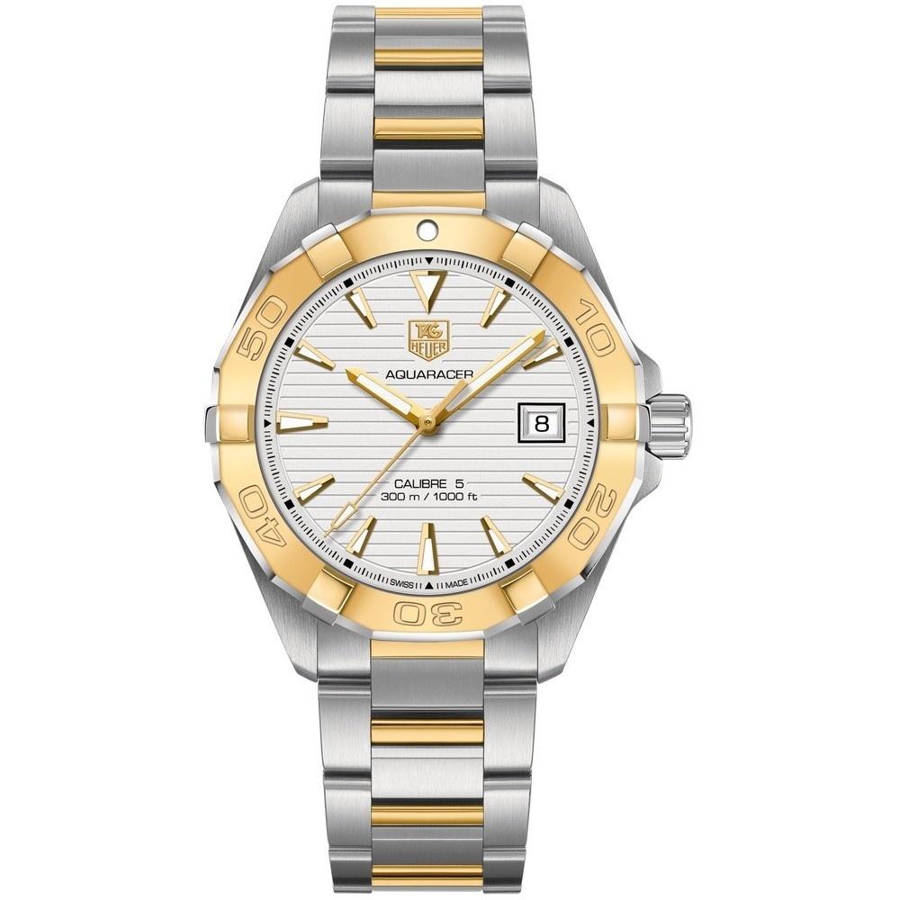 Tag Heuer Men&#39;s WAY2151.BD0912 Aquaracer 18kt Yellow Gold Automatic Two-Tone Stainless Steel and Gold Watch