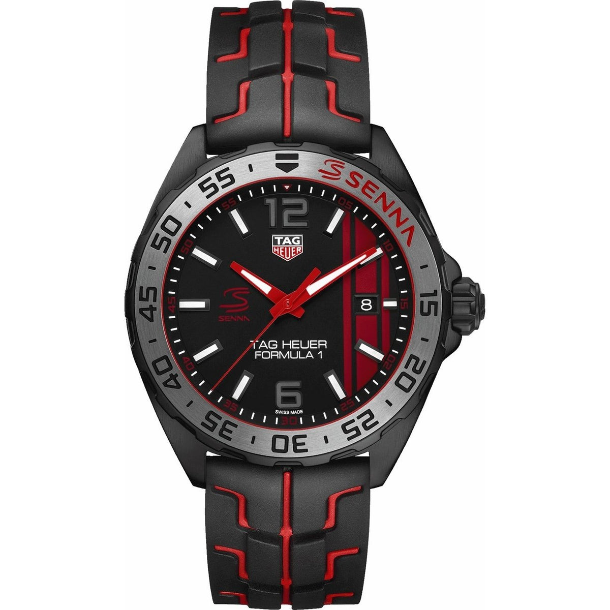 Tag Heuer Men&#39;s WAZ1014.FT8027 Formula 1 Two-Tone Rubber Watch