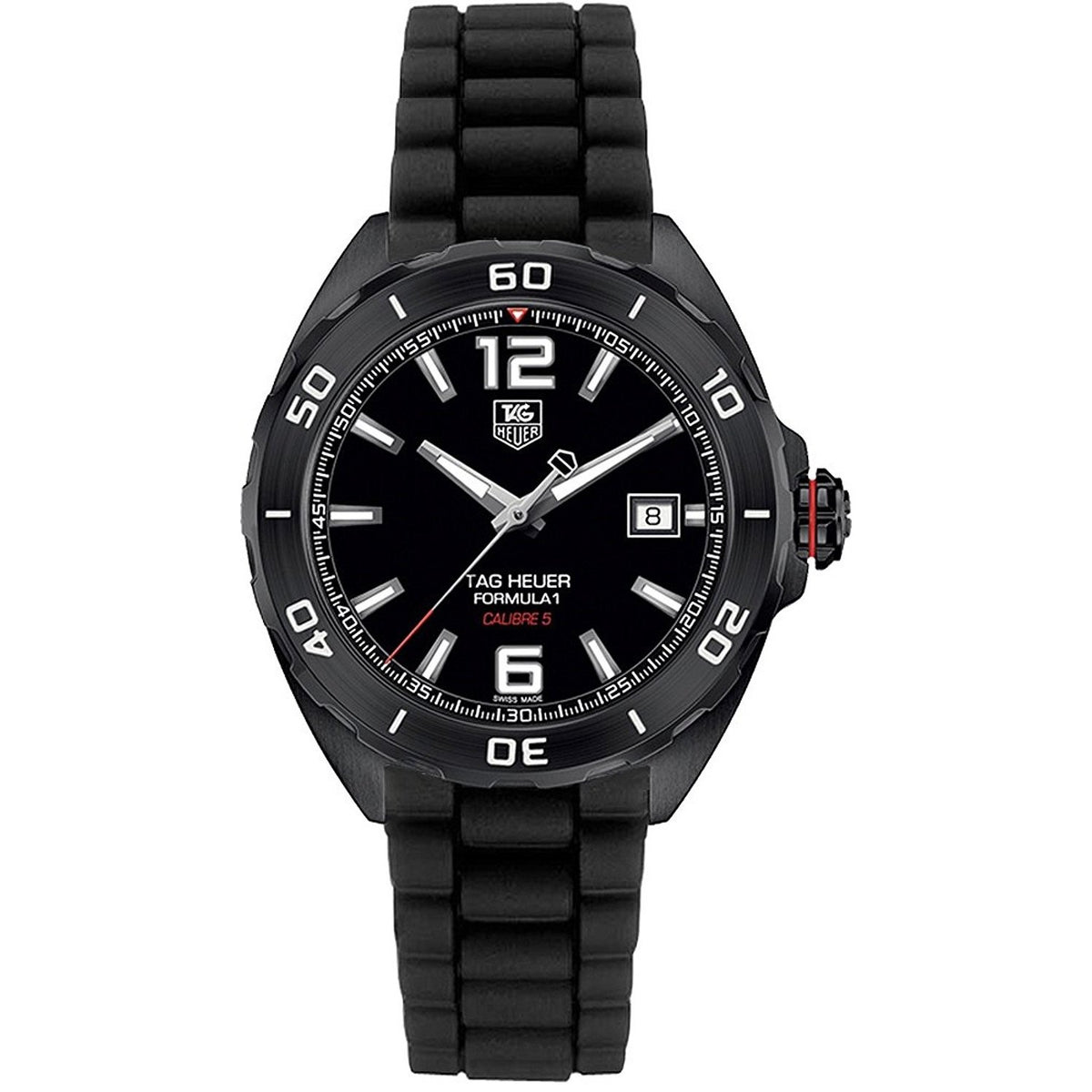 Tag Heuer Men&#39;s WAZ2115.BT0705 Formula 1 Automatic Black Rubber Watch