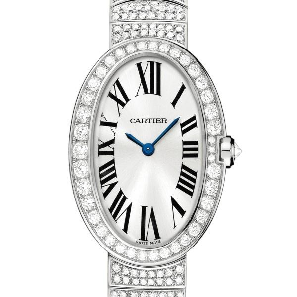 Cartier Women's WB520011 Baignoire Rhodiumized 18K White Gold-tone Stainless Steel Watch