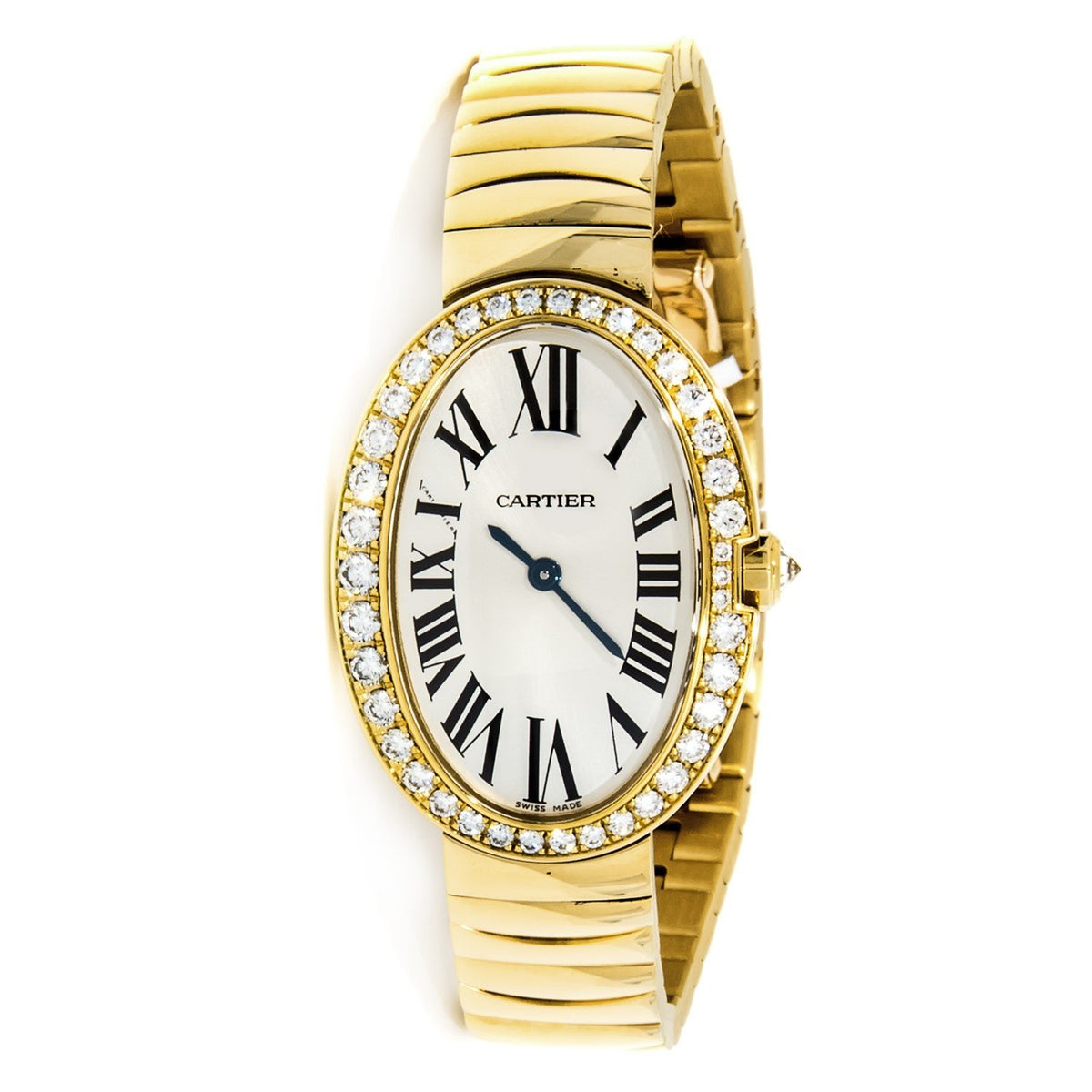Cartier Women&#39;s WB520019 Baignoire Gold-Tone Stainless Steel Watch