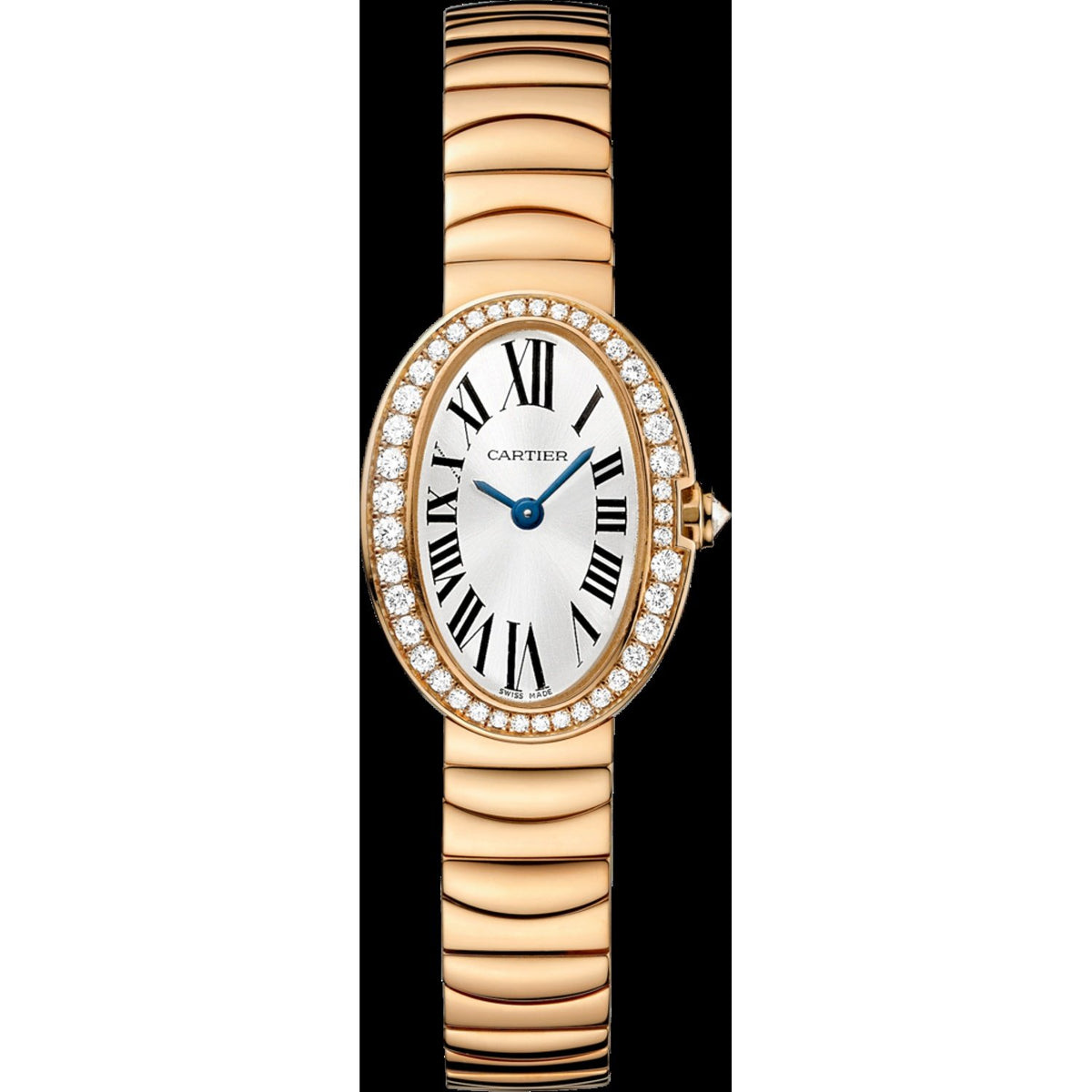 Cartier Women's WB520026 Baignoire Rose Gold-tone Stainless Steel Watch