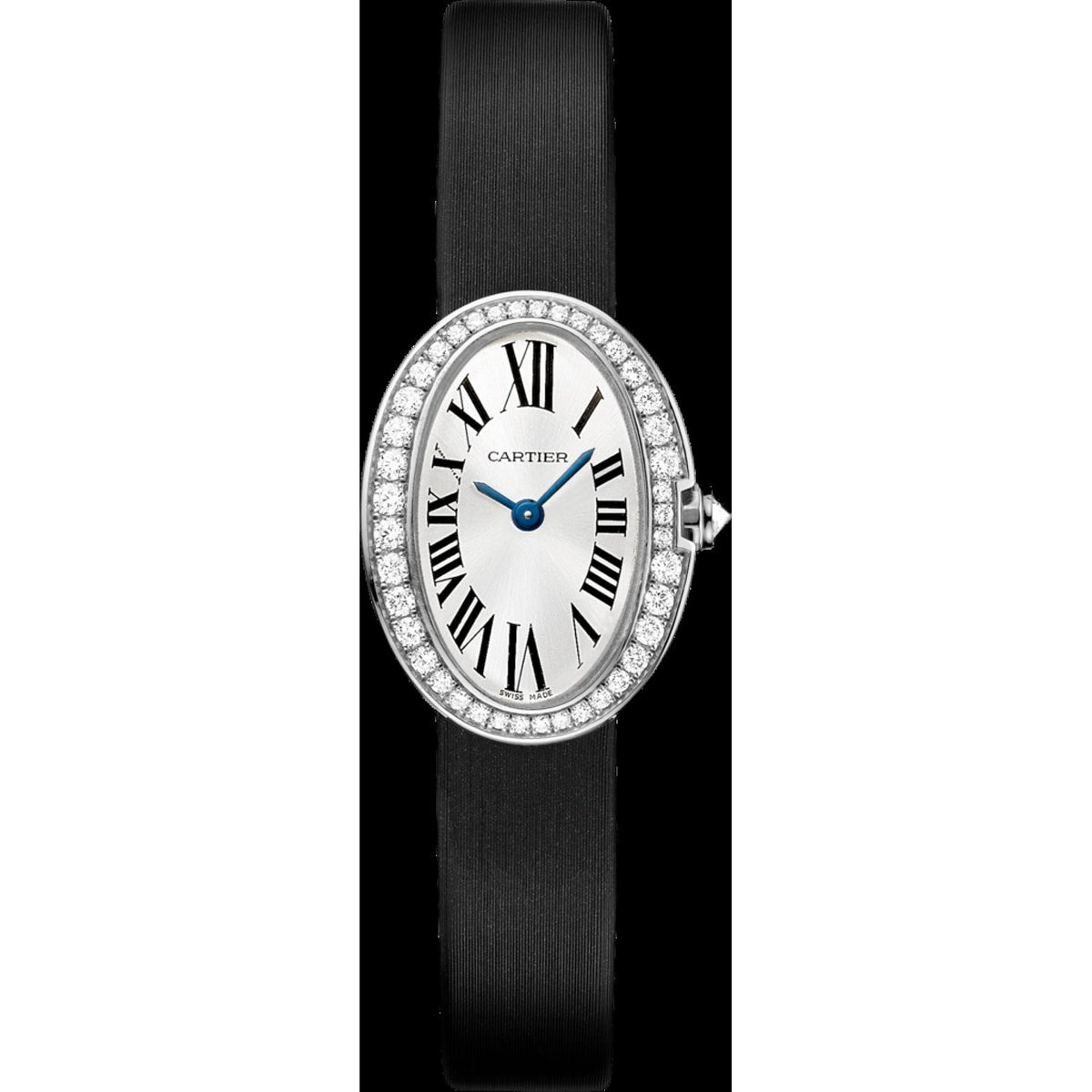 Cartier Women&#39;s WB520027 Baignoire Black Synthetic Watch