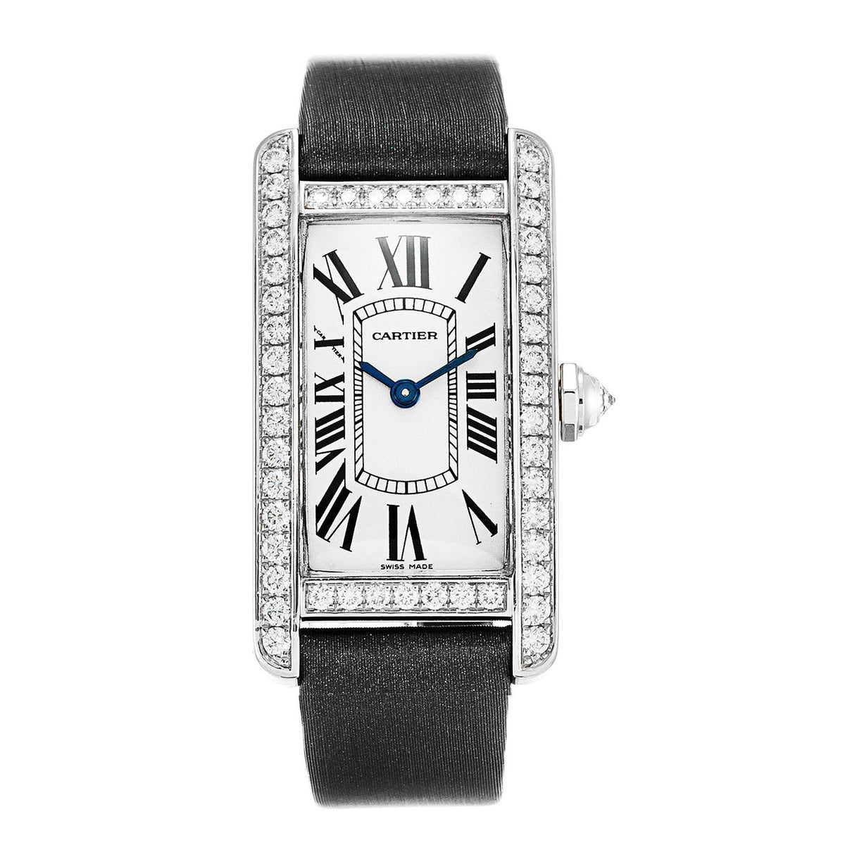Cartier Women's WB707331 Tank Blue Synthetic Watch