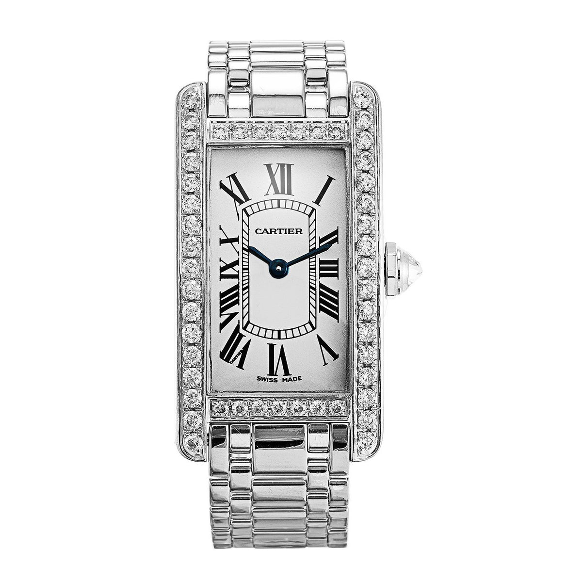 Cartier Women's WB7073L1 Tank Stainless Steel Watch