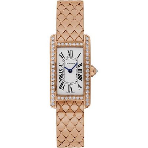 Cartier Women's WB710008 Tank Rose Gold-tone Stainless Steel Watch