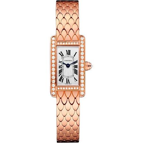 Cartier Women's WB710012 Tank Rose Gold-tone Stainless Steel Watch