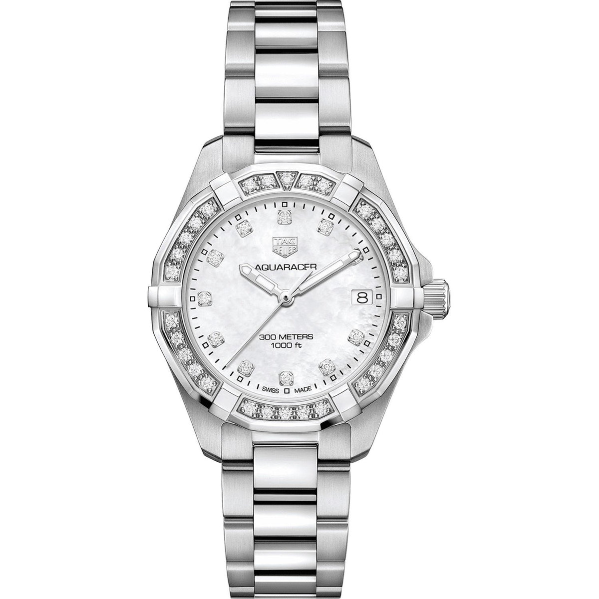 Tag Heuer Women's WBD1315.BA0740 Aquaracer Diamond Stainless Steel Watch