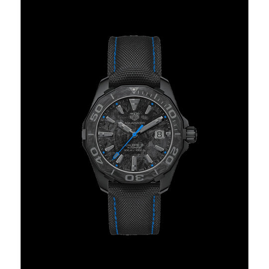 Tag Heuer Men's WBD218C.FC6447 Aquaracer Black Nylon Watch