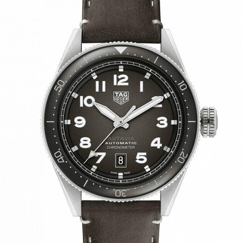 Tag Heuer Men's WBE5114.FC8266 Autavia Calibre 5 Brown Leather Watch