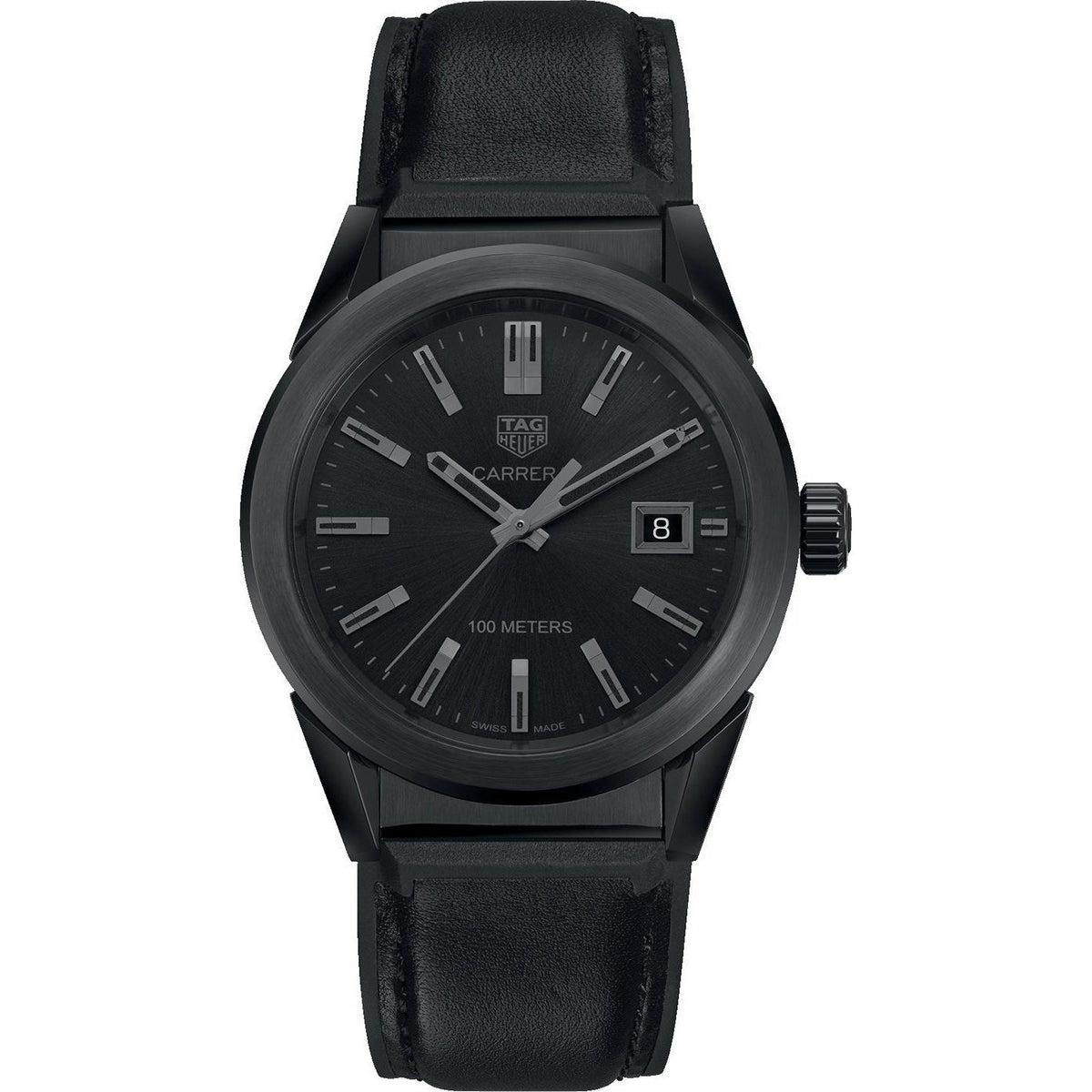 Tag Heuer Women&#39;s WBG1313.FT6117 Carrera Black Rubber, Leather Watch