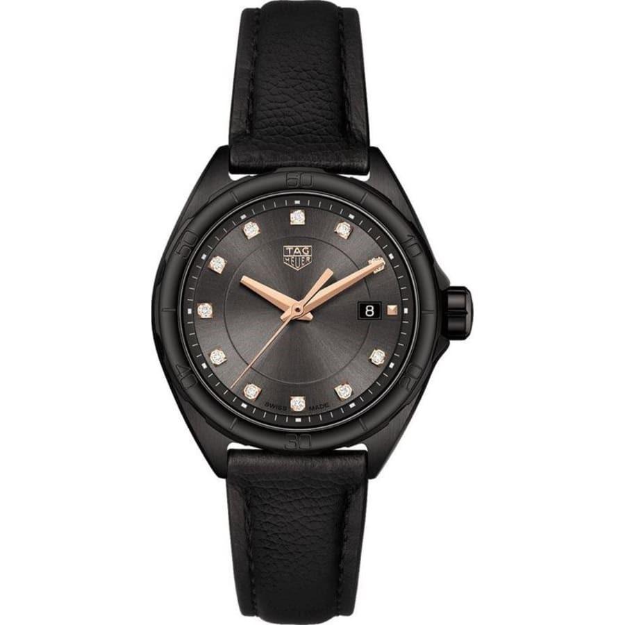 Tag Heuer Women's WBJ1417.FC8234 Formula 1 Black Leather Watch