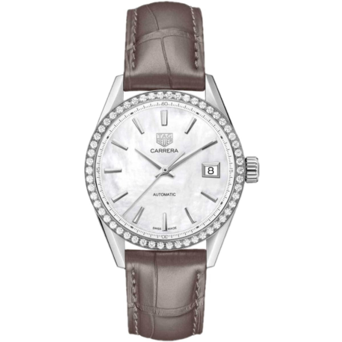 Tag Heuer Women's WBK1316.FC8258 Carrera Grey Leather Watch