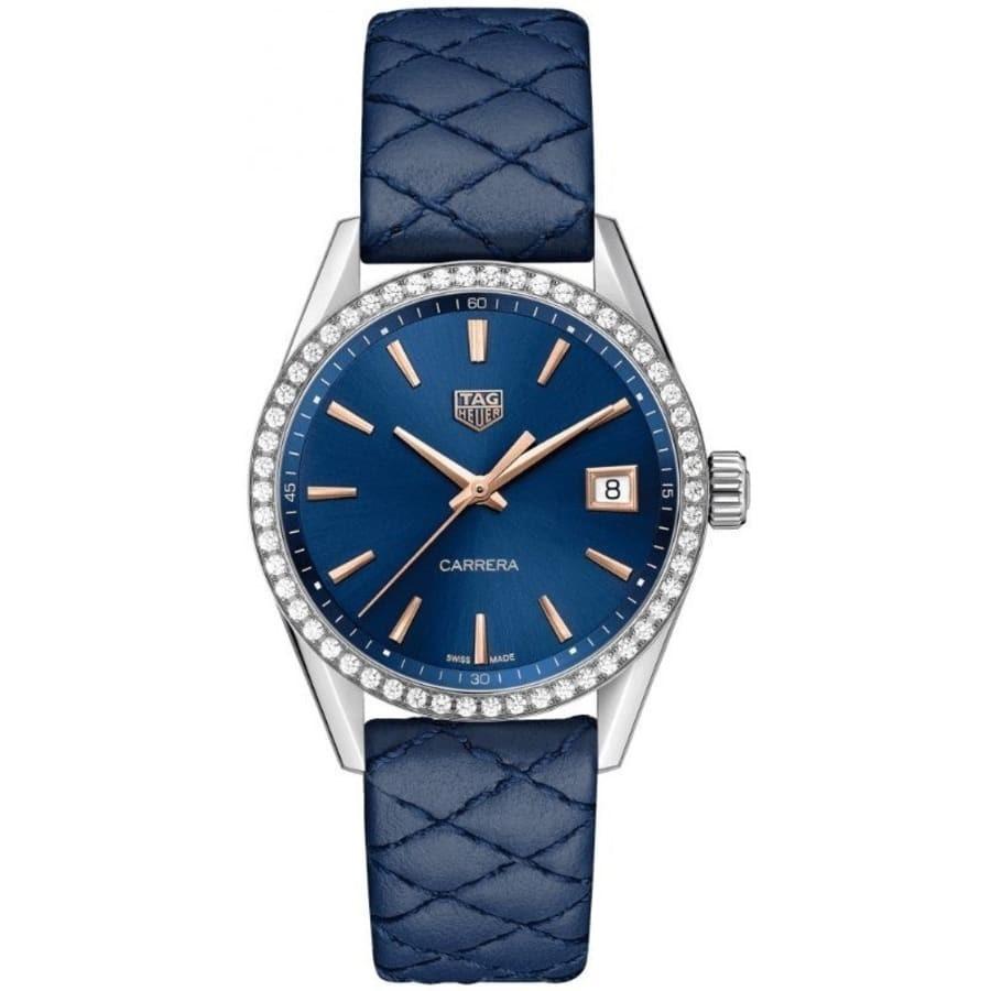 Tag Heuer Women's WBK1317.FC8259 Carrera BLue Leather Watch