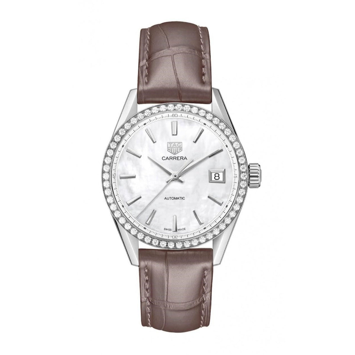 Tag Heuer Women's WBK2316.FC8258 Carrera Brown Leather Watch