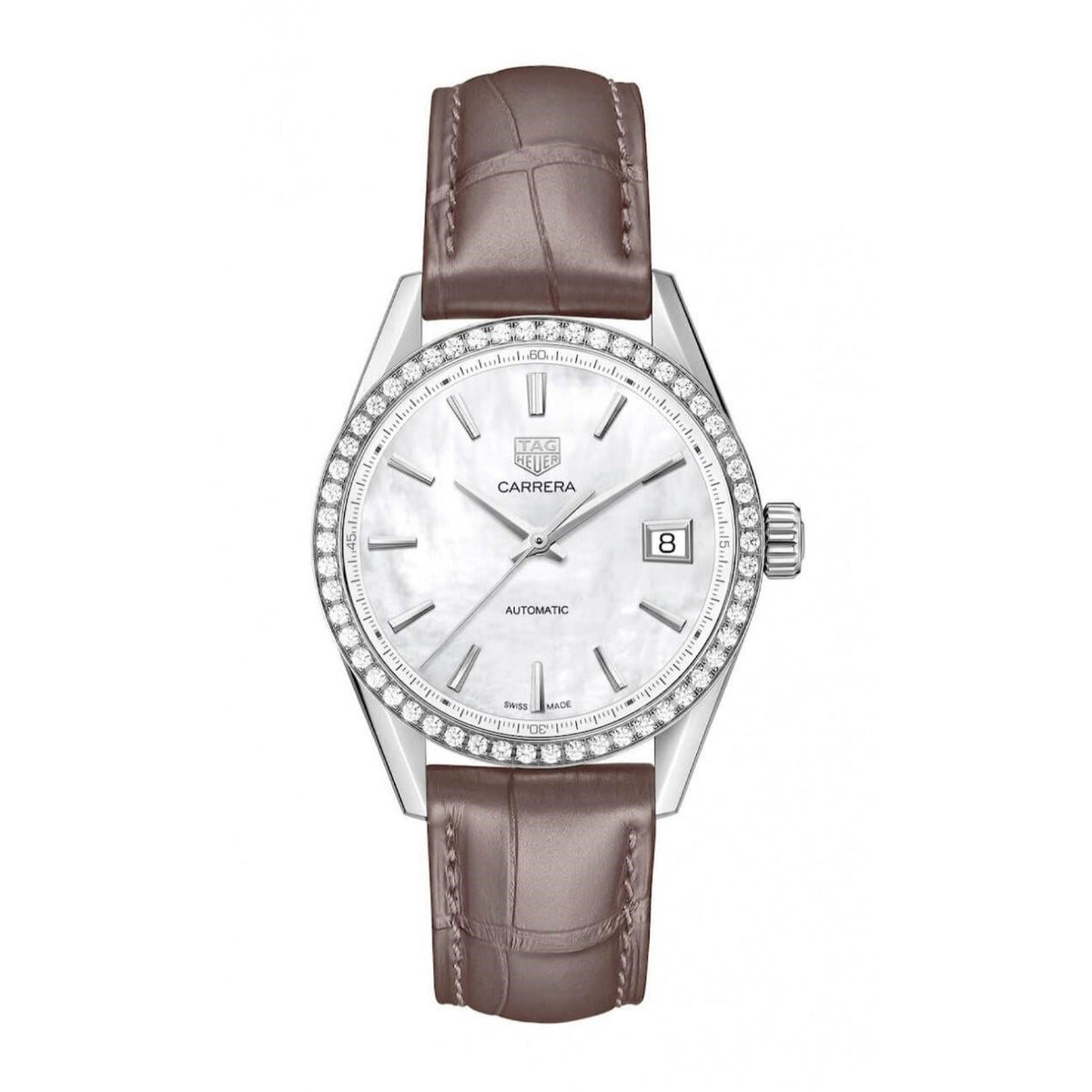 Tag Heuer Women&#39;s WBK2316.FC8258 Carrera Brown Leather Watch
