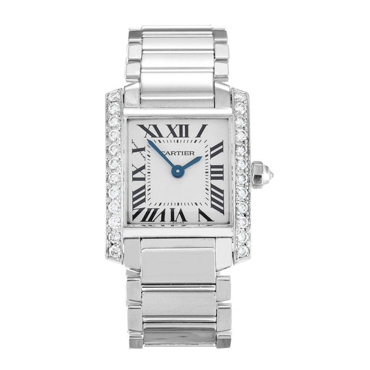 Cartier Women's WE1002S3 Tank Francaise 18kt White Gold 18kt White Gold Watch