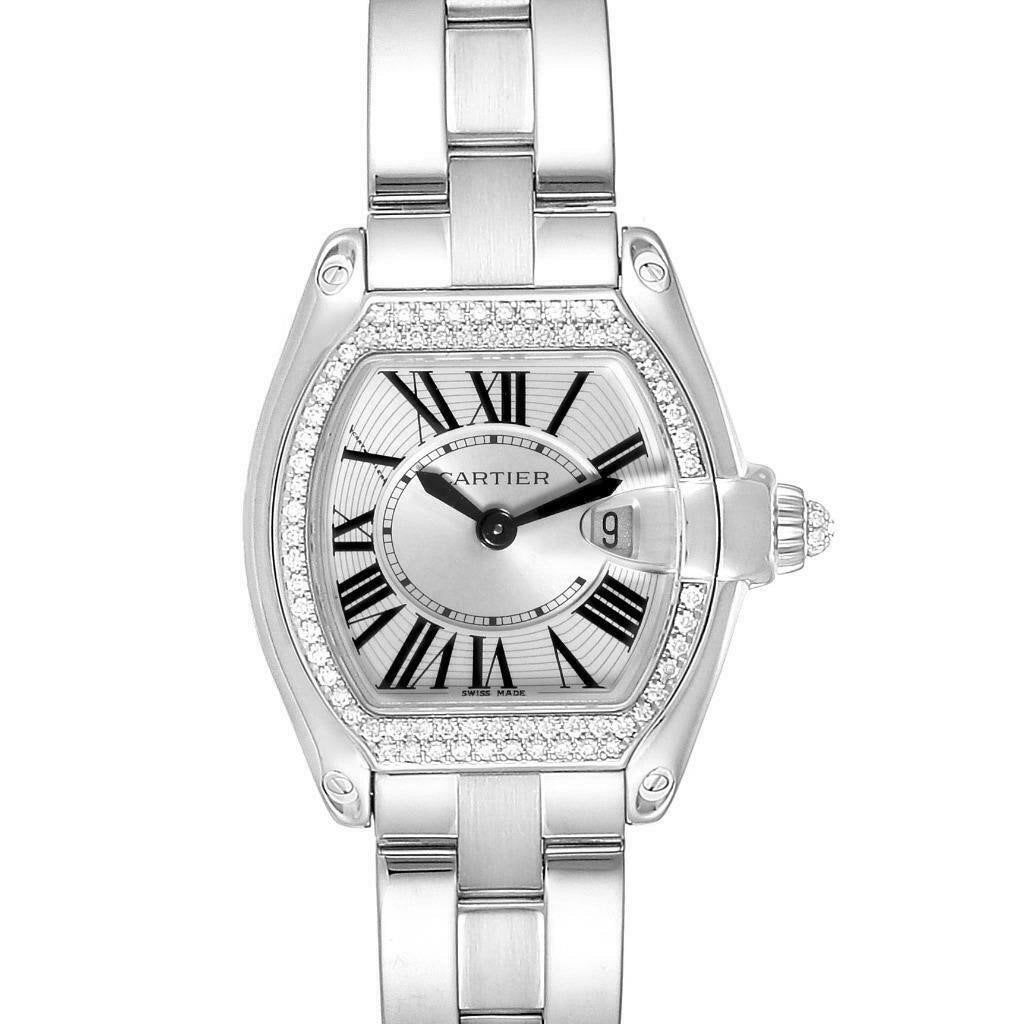 Cartier Women's WE5002X2 Roadster 18kt White Gold Watch