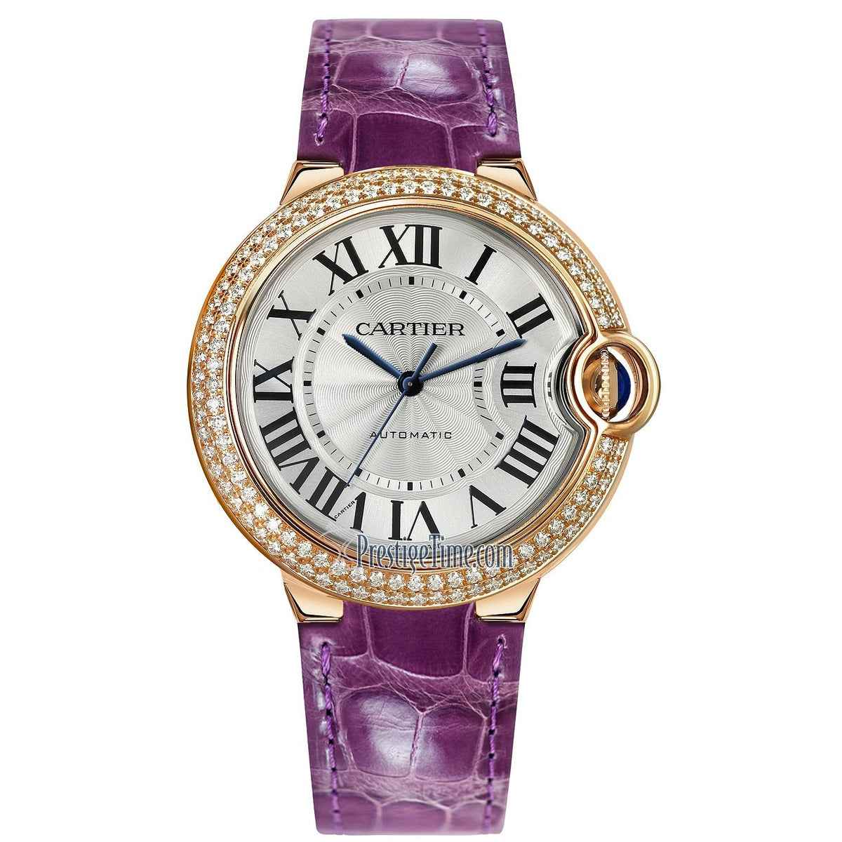 Cartier Women's WE900551 Ballon Bleu Purple Leather Watch