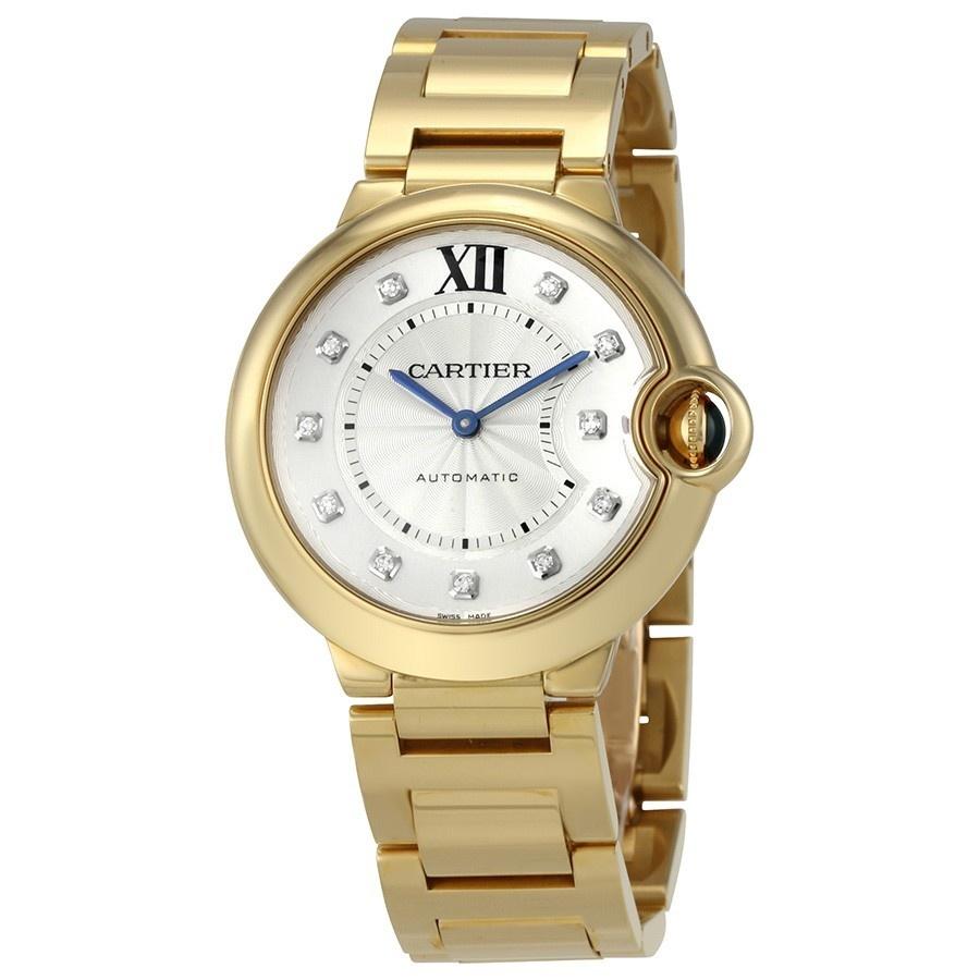 Cartier Women's WE902027 Ballon Bleu Diamonds Gold-Tone Stainless Steel Watch