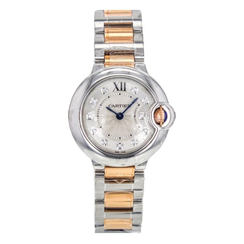Cartier Women&#39;s WE902030 Ballon Bleu de Cartier Diamond Two-Tone Stainless Steel Watch