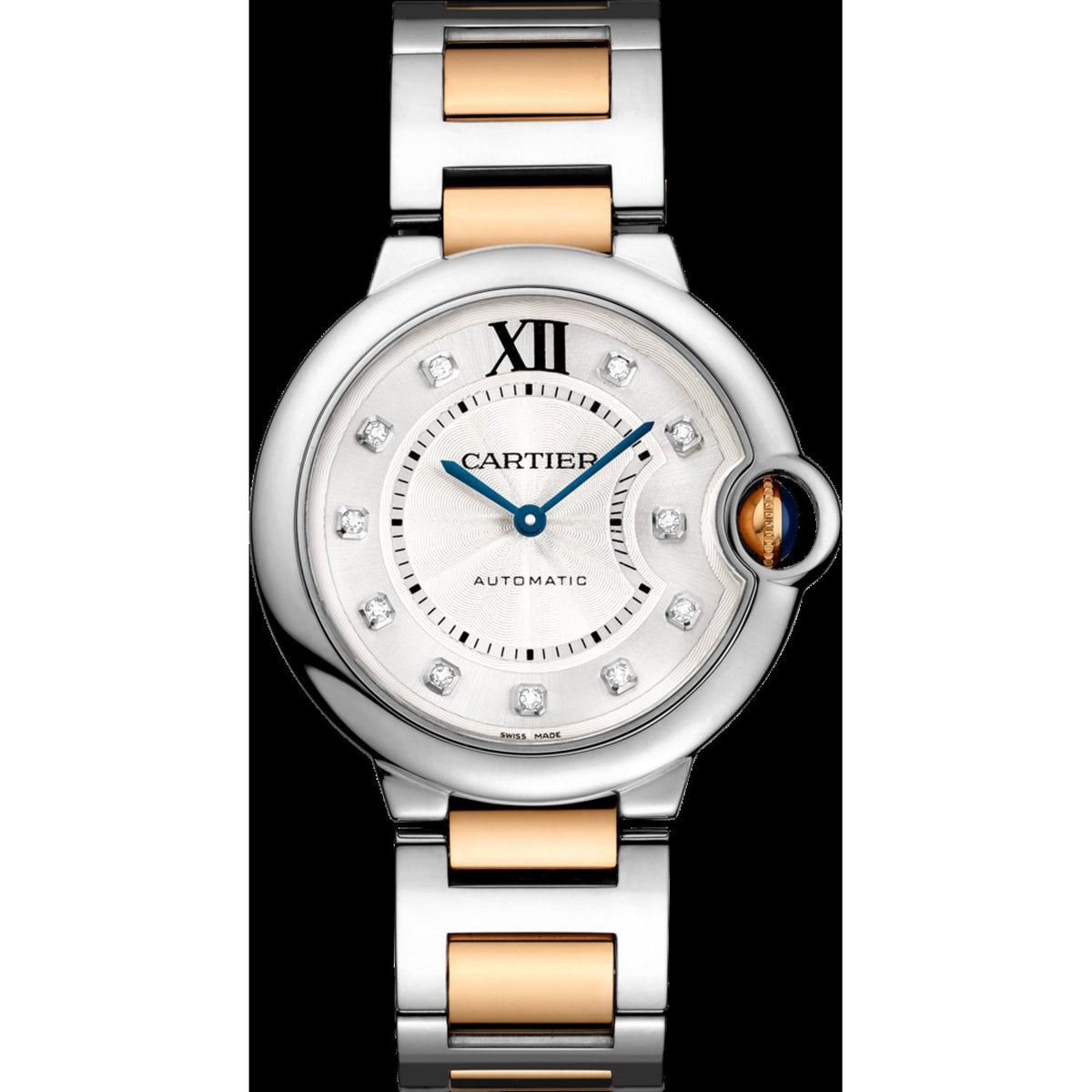 Cartier Women&#39;s WE902031 Ballon Bleu de Cartier Diamond Two-Tone Stainless Steel Watch