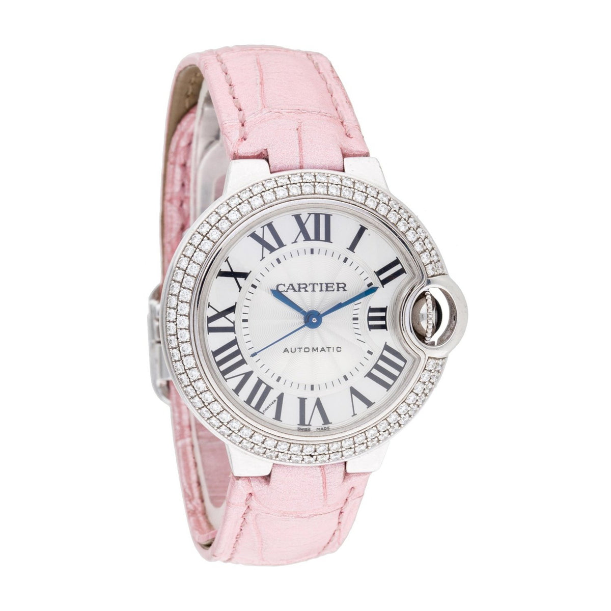 Cartier Women's WE902037 Ballon Bleu Pink Leather Watch