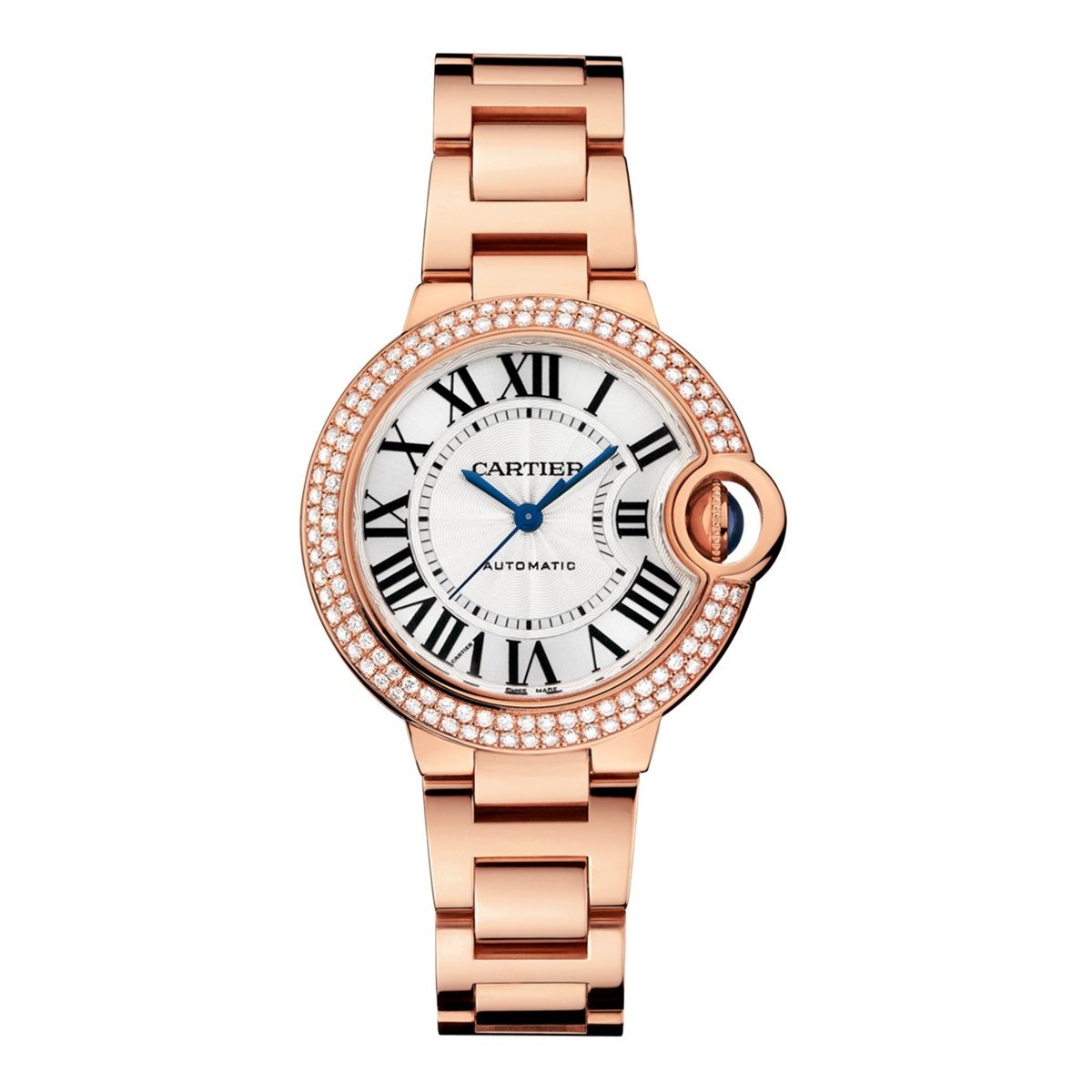 Cartier Women&#39;s WE902064 Ballon Bleu Rose Gold-tone Stainless Steel Watch