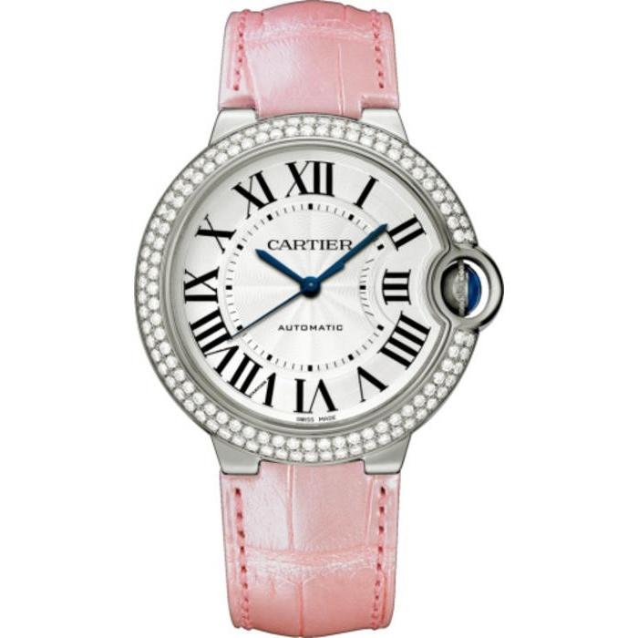 Cartier Women's WE902067 Ballon Bleu Pink Leather Watch
