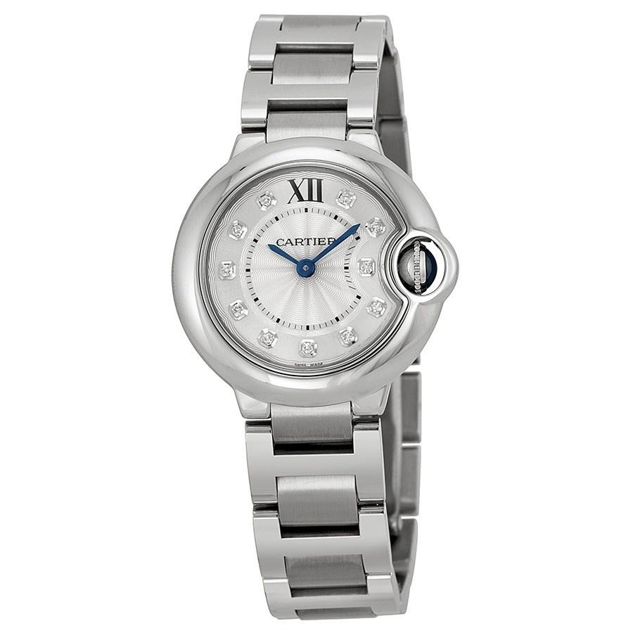 Cartier Women&#39;s WE902073 Ballon Bleu Diamond Stainless Steel Watch