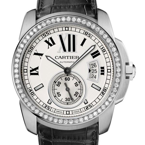 Cartier Men's WF100003 Calibre De Cartier Black Leather Watch